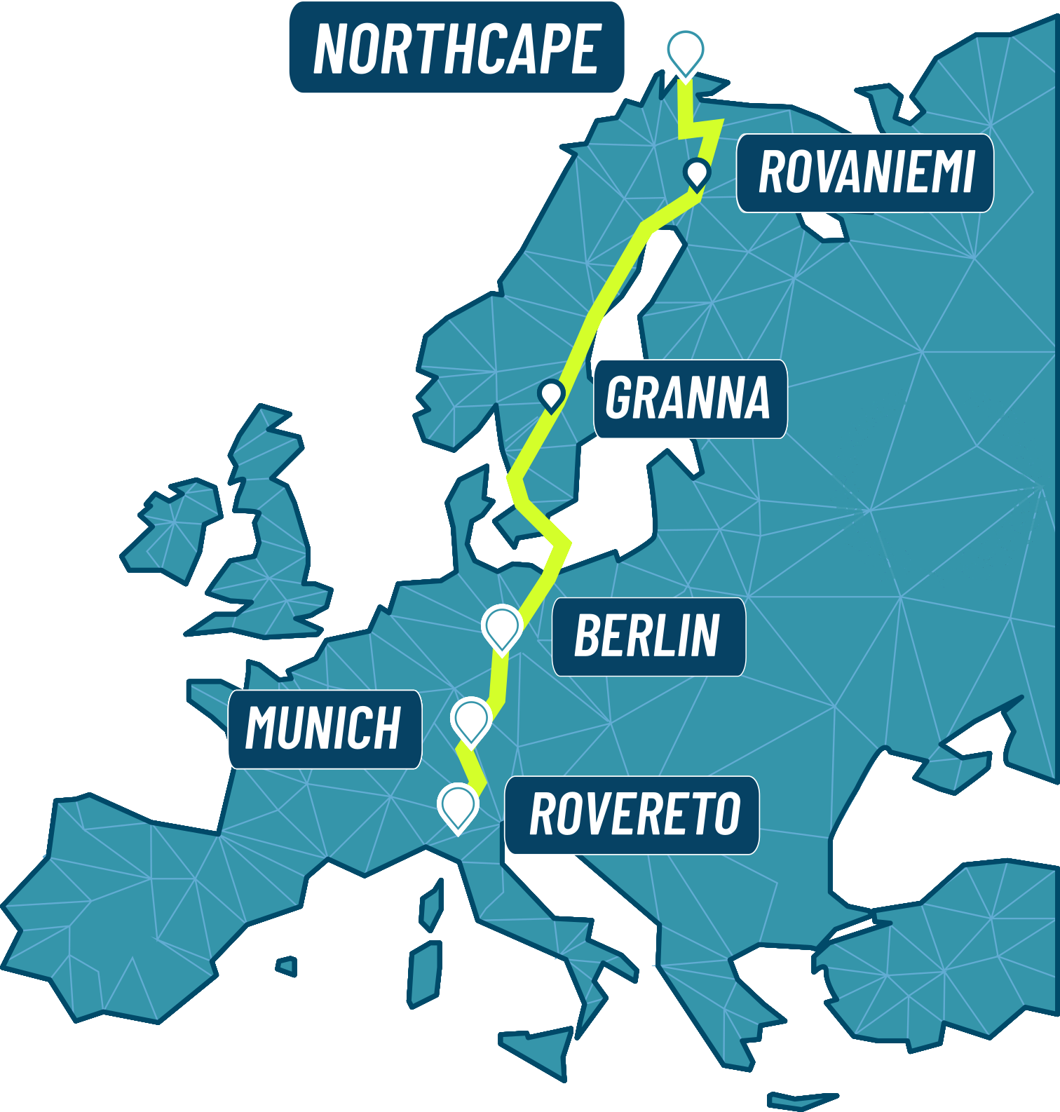 NorthCape4000 route map